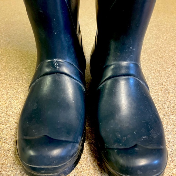 Ladies Navy Hunter Tall Boots - Picture 1 of 5